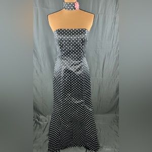 Formal polka dot mermaid dress
